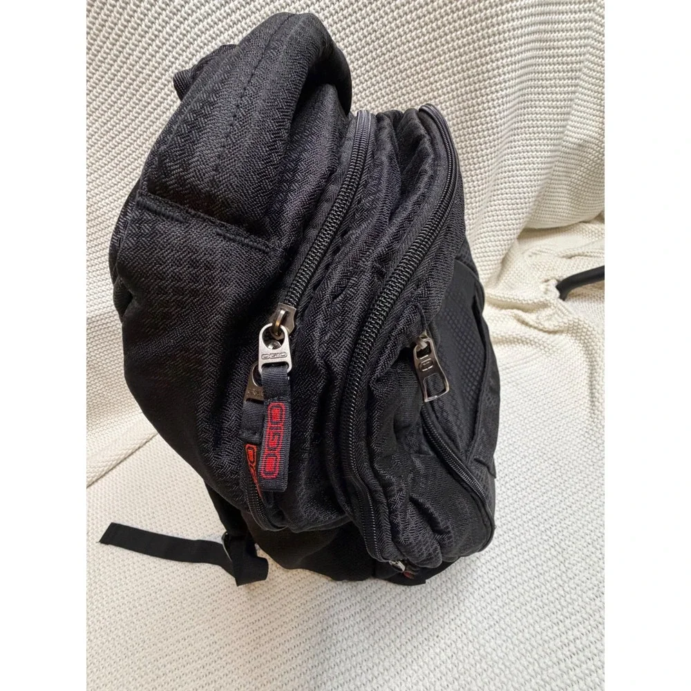 OGIO Black Laptop Backpack Multi Compartment Travel School Bag Mesh Back